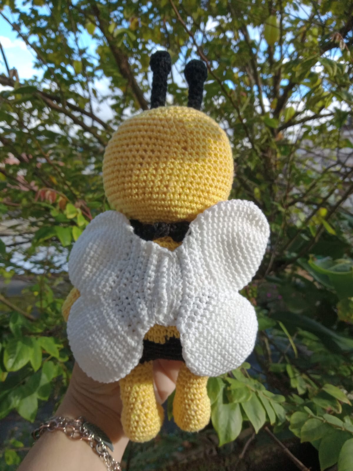 Dia da Abelha - Amigurumi Jogo da velha fio BELLA ARTE e BELLINHA